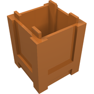 Деталь LEGO Container Box 2 x 2 x 2 - Top Opening, Средне-темный телесный