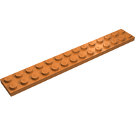Деталь LEGO Пластина 2 x 14, Средне-темный телесный