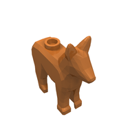 Деталь LEGO Dog - Alsatian / German Shepherd (Police Dog), Средне-темный телесный