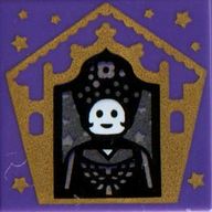 Деталь LEGO Tile 2 x 2 with Wizard Card Seraphina Picquery print, Темно-фиолетовый