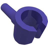 Деталь LEGO Minifig Hand, Темно-фиолетовый
