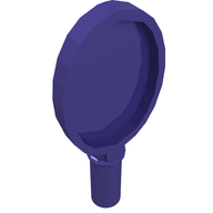 Деталь LEGO Friends Accessories Hand Mirror with Heart on Reverse, Темно-фиолетовый