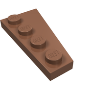 Деталь LEGO Пластина-клин левая 4 x 2, Темный телесный