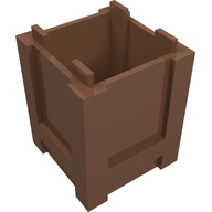 Деталь LEGO Container Box 2 x 2 x 2 - Top Opening, Темный телесный