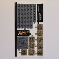 Деталь LEGO Лист наклеек для набора 77015-1, Цвет не указан/любой