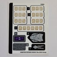 Деталь LEGO Лист наклеек для набора 76213-1, Цвет не указан/любой