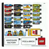 Деталь LEGO Лист наклеек 1 для набора 40574-1, Цвет не указан/любой