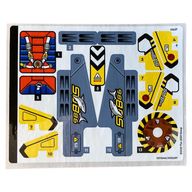 Деталь LEGO Лист наклеек для набора 42201-1, Цвет не указан/любой