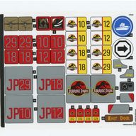 Деталь LEGO Лист наклеек для набора 77984-1, Цвет не указан/любой