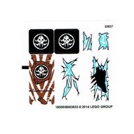 Деталь LEGO Sticker for Set 70147 - Sheet 2 Ice (18500/6083633), Цвет не указан/любой