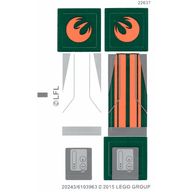 Деталь LEGO Sticker for Set 75090-2 - International Version - (20243/6103963), Цвет не указан/любой