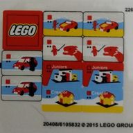Деталь LEGO Sticker Sheet for 40145 (20408/6105832), Цвет не указан/любой
