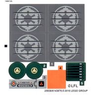 Деталь LEGO Sticker Sheet for Set 75141 - (25936/6143876), Цвет не указан/любой