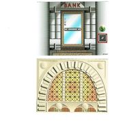 Деталь LEGO Paper, Cardboard Backdrop with Bank Print / Arched Window Print, Цвет не указан/любой