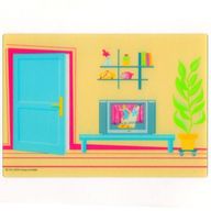 Деталь LEGO Plastic Backdrop, Belville Doll House Living Room [5940], Цвет не указан/любой