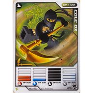 Деталь LEGO Ninjago Masters of Spinjitzu Deck #1 Game Card 14 - Cole DX - International Version, Цвет не указан/любой