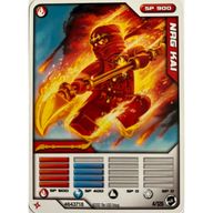Деталь LEGO Ninjago Masters of Spinjitzu Deck #2 Game Card 4 - NRG Kai - North American Version, Цвет не указан/любой