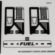 Деталь LEGO Sticker Sheet 2 for Set 75891-1 (49143/6253811), Цвет не указан/любой
