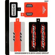 Деталь LEGO Sticker Sheet for Set 60240-1 (52028/6260612), Цвет не указан/любой