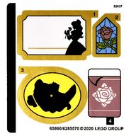 Деталь LEGO Лист наклеек 1 для набора 43177-1, Цвет не указан/любой