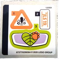 Деталь LEGO Лист наклеек для набора 41421-1, Цвет не указан/любой