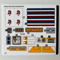 Деталь LEGO Лист наклеек для набора 75290-1, Цвет не указан/любой