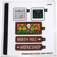 Деталь LEGO Лист наклеек для набора 10275-1, Цвет не указан/любой
