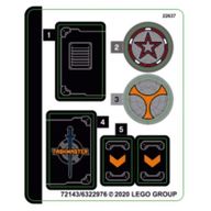 Деталь LEGO Лист наклеек для набора 77905-1, Цвет не указан/любой