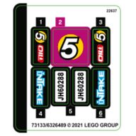 Деталь LEGO Лист наклеек для набора 60288-1, Цвет не указан/любой