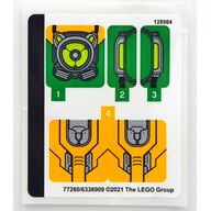 Деталь LEGO Лист наклеек для набора 76198-1, Цвет не указан/любой