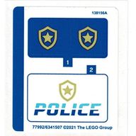 Деталь LEGO Лист наклеек для набора 60308-1, Цвет не указан/любой