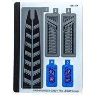 Деталь LEGO Лист наклеек для набора 76186-1, Цвет не указан/любой