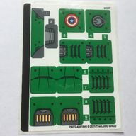 Деталь LEGO Лист наклеек для набора 76201-1, Цвет не указан/любой