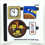 Деталь LEGO Лист наклеек для набора 10293-1, Цвет не указан/любой
