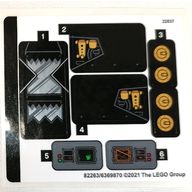 Деталь LEGO Лист наклеек для набора 76239-1, Цвет не указан/любой