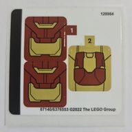 Деталь LEGO Лист наклеек для набора 76203-1, Цвет не указан/любой