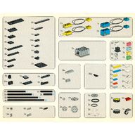 Деталь LEGO Set 9701 Activity Booklet 1 - Parts Tray Organizer Card, Цвет не указан/любой