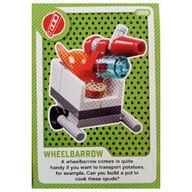 Деталь LEGO Trading Card, Create the World Living Amazingly - Wheelbarrow, Цвет не указан/любой