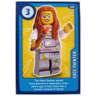Деталь LEGO Trading Card, Create the World Living Amazingly - Face Painter, Цвет не указан/любой