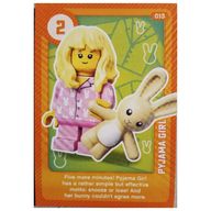 Деталь LEGO Trading Card, Create the World Living Amazingly - Pyjama Girl, Цвет не указан/любой