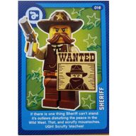 Деталь LEGO Trading Card, Create the World Living Amazingly - Sheriff, Цвет не указан/любой