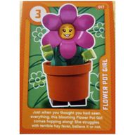 Деталь LEGO Trading Card, Create the World Living Amazingly - Flower Pot Girl, Цвет не указан/любой