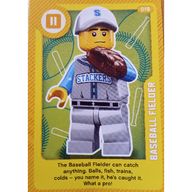 Деталь LEGO Trading Card, Create the World Living Amazingly - Baseball Fielder, Цвет не указан/любой