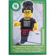 Деталь LEGO Trading Card, Create the World Living Amazingly - Programmer, Цвет не указан/любой