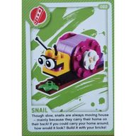Деталь LEGO Trading Card, Create the World Living Amazingly - Snail, Цвет не указан/любой