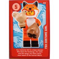 Деталь LEGO Trading Card, Create the World Living Amazingly - Fox Costume Girl, Цвет не указан/любой