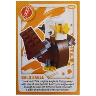 Деталь LEGO Trading Card, Create the World Living Amazingly - Bald Eagle, Цвет не указан/любой