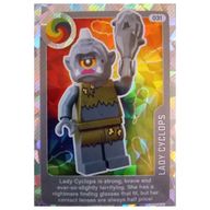 Деталь LEGO Trading Card, Create the World Living Amazingly - Lady Cyclops (Foil), Цвет не указан/любой