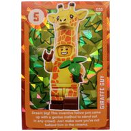 Деталь LEGO Trading Card, Create the World Living Amazingly - Giraffe Guy (Foil), Цвет не указан/любой