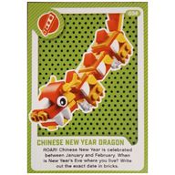 Деталь LEGO Trading Card, Create the World Living Amazingly - Chinese New Year Dragon, Цвет не указан/любой